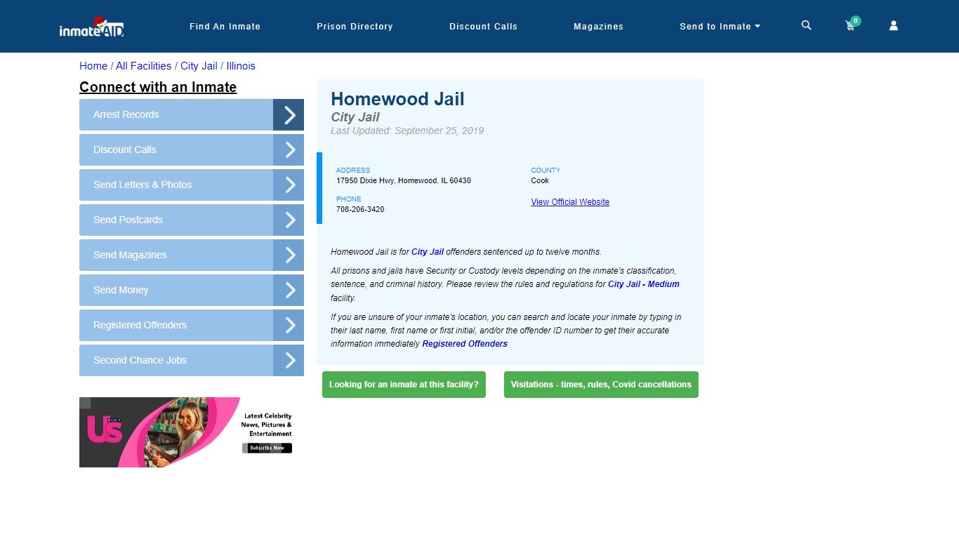 Homewood Jail | Inmate Locator